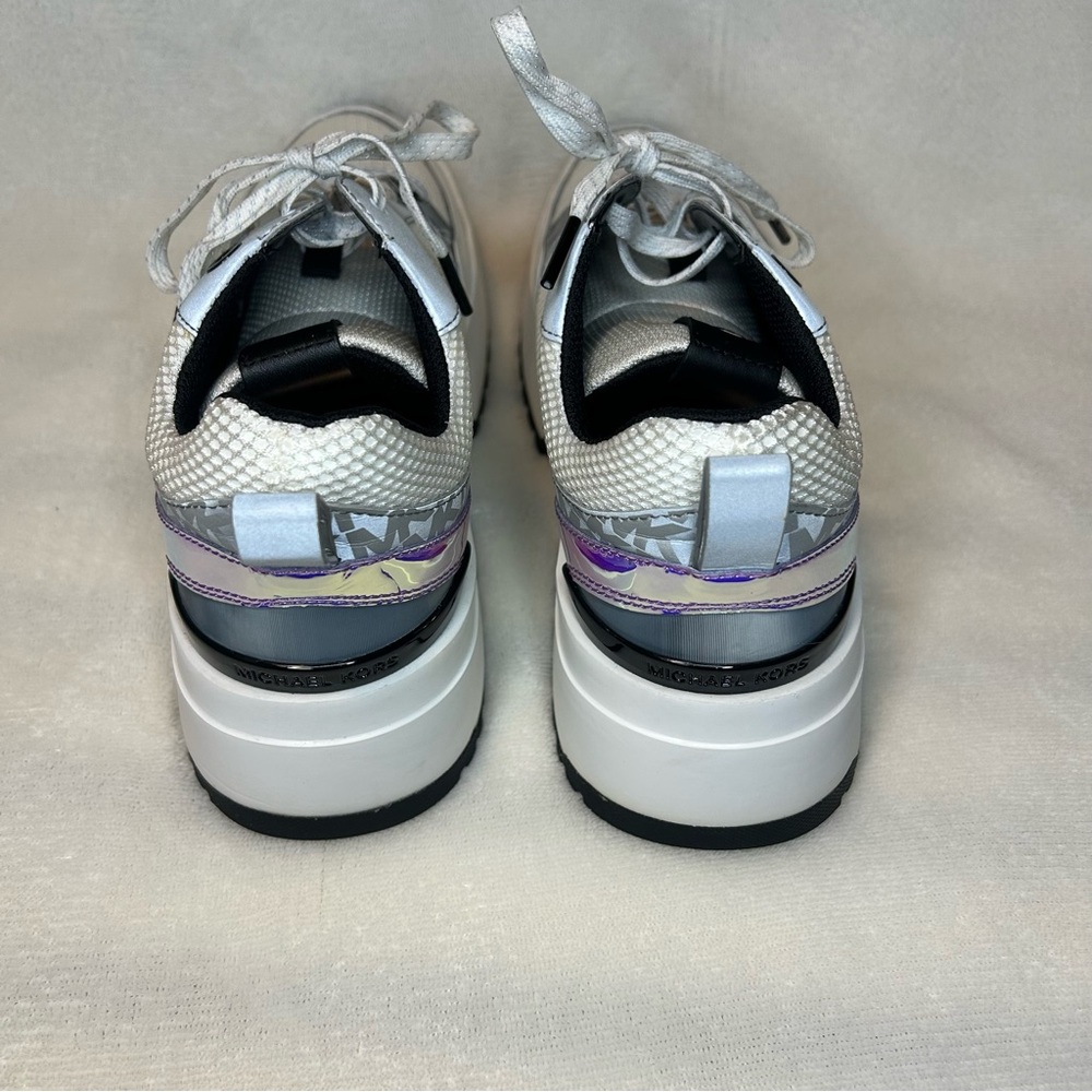 Michael Kors Ballard Women’s Training Shoes Sneakers in Optic White Size 8 - Picture 6 of 13